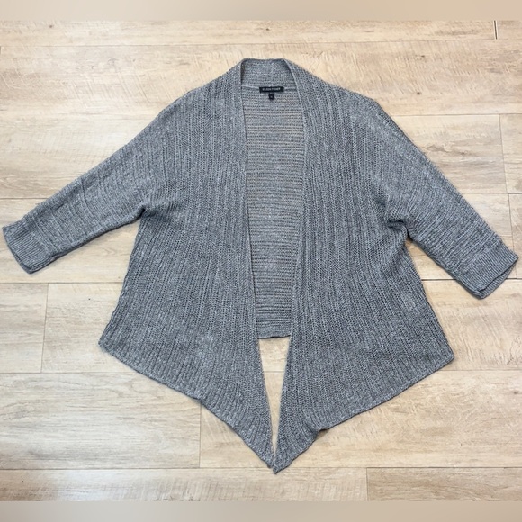 Eileen Fisher Sweaters - Eileen Fisher Women’s Linen/Silk Open Knit Open Front Cardigan Sweater Size XL